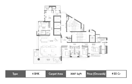 4 BHK 3087 SqFt